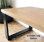 Load image into Gallery viewer, Natural Wood &amp; Metal Bench - (Metal U-shape or Hairpin Legs)
