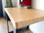 Load image into Gallery viewer, Natural Wood &amp; Metal Bench - (Metal U-shape or Hairpin Legs)
