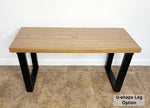 Load image into Gallery viewer, Modern Southwestern Style Wood &amp; Metal Bench - (Metal Hairpin or U-shape Legs)
