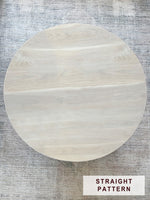 Load image into Gallery viewer, Round White Oak Wood Coffee Table with Pedestal Base
