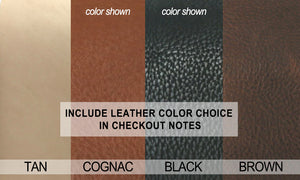 Leather strap color options 