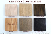 Wood Color Sample - Stain/Finish Sample for our Solid Red Oak - (Coffee Tables, End Tables & Benches)