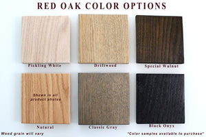 Wood Color Sample - Stain/Finish Sample for our Solid Red Oak Coffee & End Tables