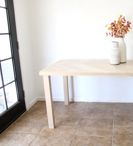 White Oak Wood Dining Table