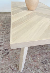 white oak coffee table