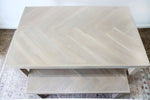 Load image into Gallery viewer, herringbone oak table
