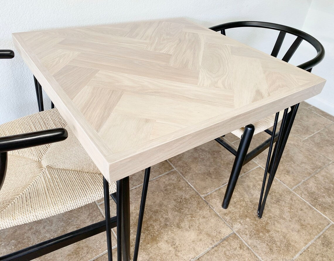 Wood bistro table 