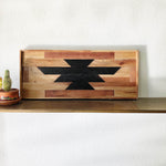 Load image into Gallery viewer, Southwest Inspired Wood Wall Art with Wood Frame
