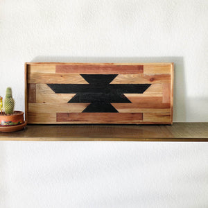 Southwest Inspired Wood Wall Art with Wood Frame