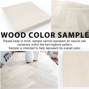 Wood Sample - White Oak Signature Color/Finish Sample for our White Oak Herringbone Tables